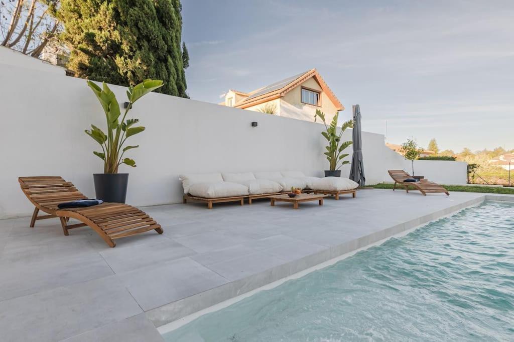 Villa Con Piscina Privada Gelves Kültér fotó